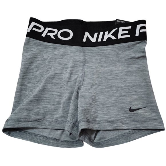 Nike Pro Training Tight Fit Gray/black‎ Shorts Size Xs - Picture 1 of 6